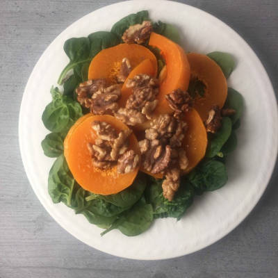 Butternut Squash with Pecan nuts