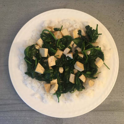 Spinach and Tofu