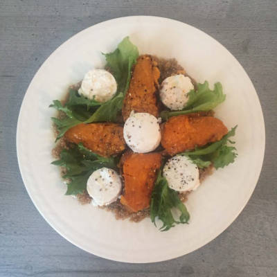 Sweet Potato and Goat Cheese
