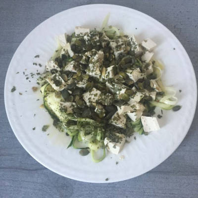 Zoodle Salad with Tofu